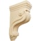 Ekena Millwork 3 3/8"W x 6 1/2"D x 10 1/2"H Boston Traditional Scroll Corbel, Maple COR03X06X10TSMA - alternate 1